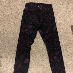 Lululemon full length floral print leggings